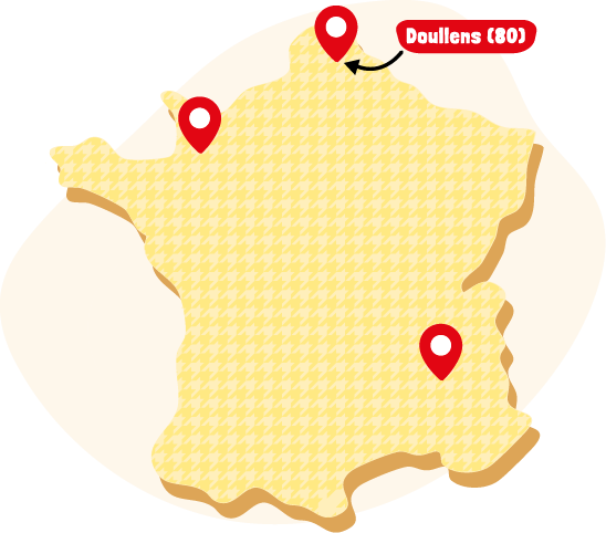 Carte des centres Cocorette